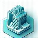An icon representing a medical cross and a supply chain.